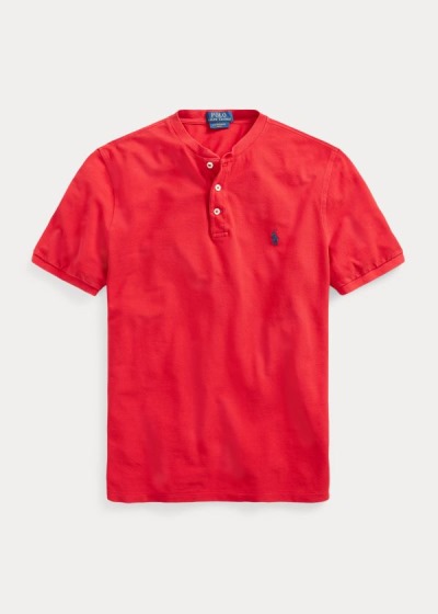 Pánské Henley Polo Ralph Lauren Featherweight Mesh - 08794-EXQO